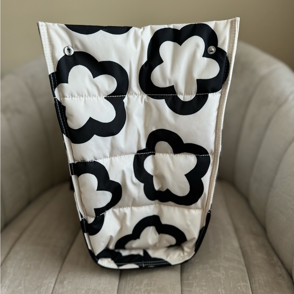 Tory Burch Nylon Flower Printed Ella Large Tote in French Cream - Picture 5 of 13